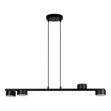Lustră pe cablu PUNTO 4xGX53/12W/230V negru