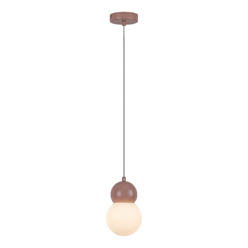 Lustră pe cablu Rabalux 1xG9/38W/230V roz