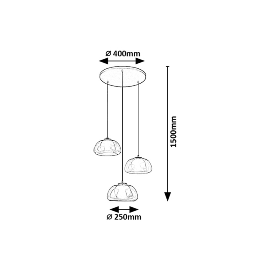 Lustră pe cablu Rabalux 3xG9/5W/230V