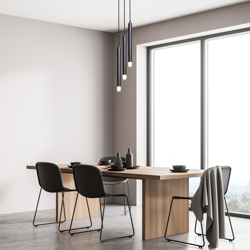 Lustră pe cablu Rabalux 3xG9/5W/230V negru