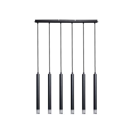 Lustră pe cablu Rabalux 6xG9/5W/230V negru