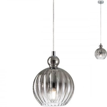 Lustră pe cablu Redo 01-2063 PLUMEN 1x/E14/40W/230V d. 15 cm gri