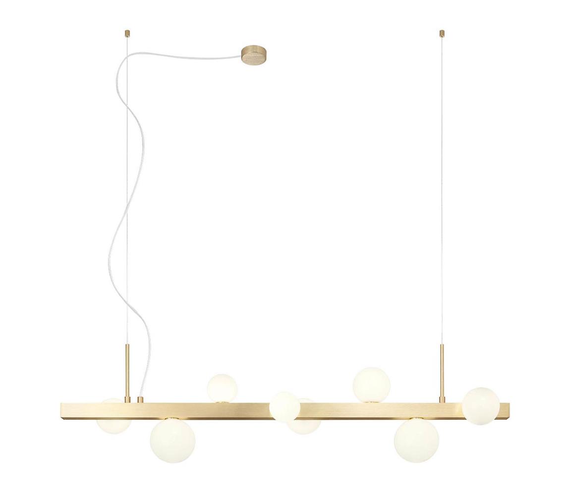 Lustră pe cablu Redo 01-2376 GOJI 8xG9/28W/230V auriu