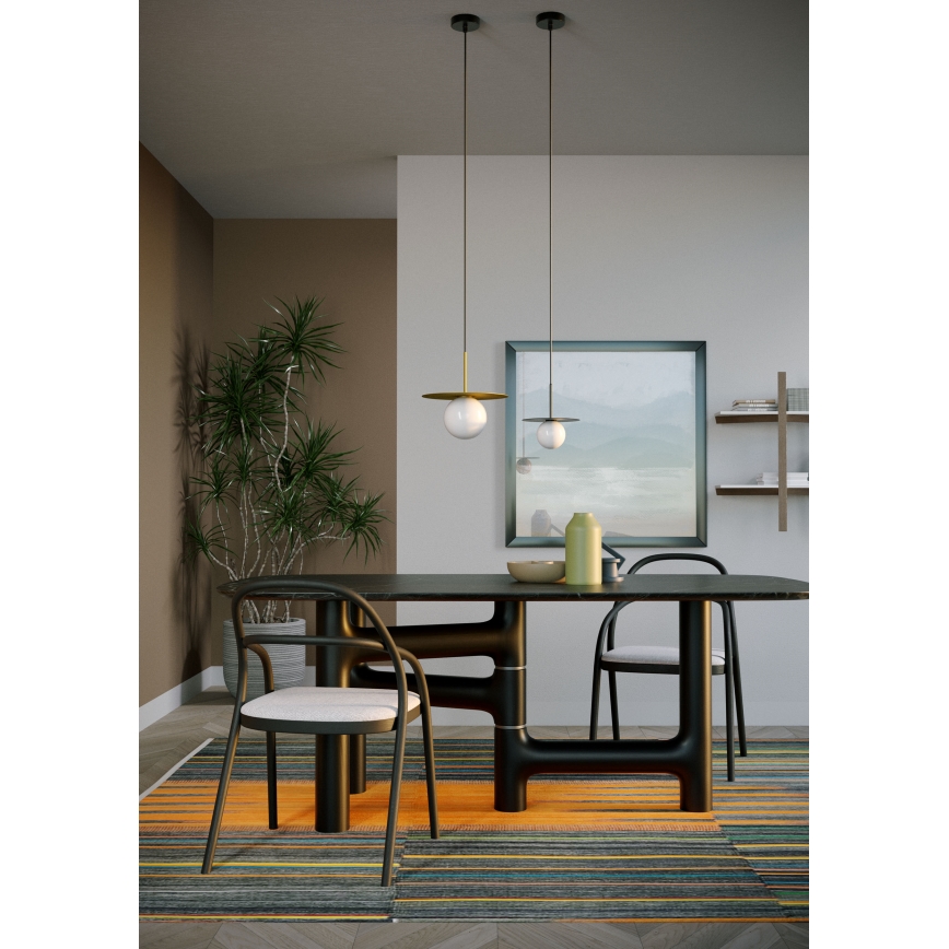 Lustră pe cablu Redo 01-2728 PLATO 1xG9/10W/230V d. 20 cm negru