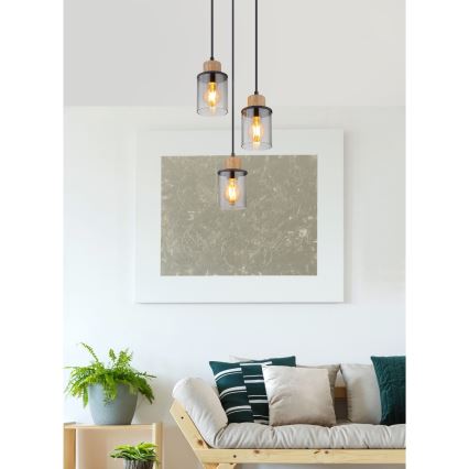 Lustră pe cablu 3xE27/15W/230V Globo