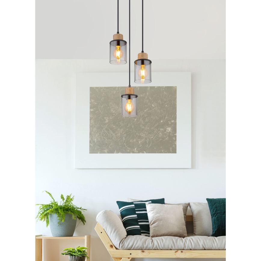 Lustră pe cablu 3xE27/15W/230V Globo