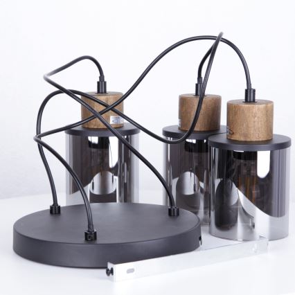 Lustră pe cablu 3xE27/15W/230V Globo