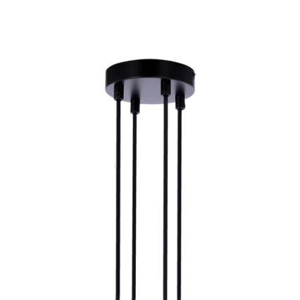 Lustră pe cablu RENO 4xE27/40W/230V neagră/maro