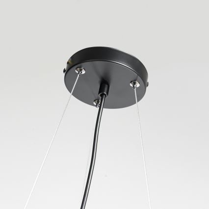 Lustră pe cablu REUS, 3x E27, 40W, 230V, Ø 47 cm, negru