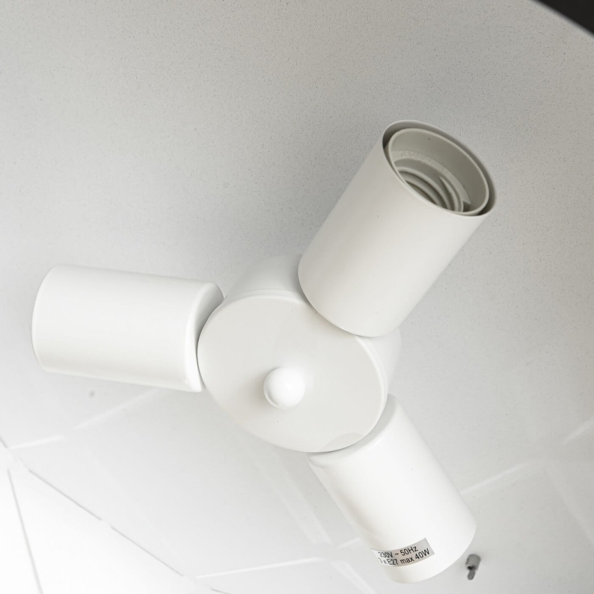 Lustră pe cablu REUS, 3x E27, 40W, 230V, Ø 47 cm, negru