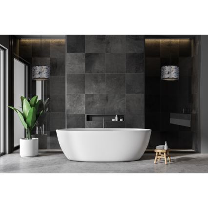 Lustră pe cablu REZO 1xE27/60W/230V gri