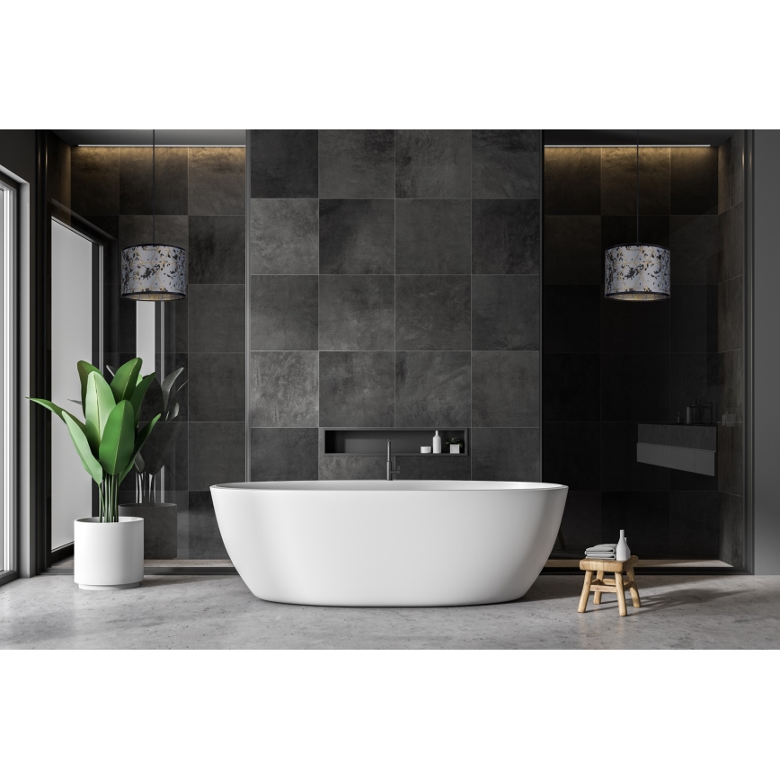 Lustră pe cablu REZO 1xE27/60W/230V gri