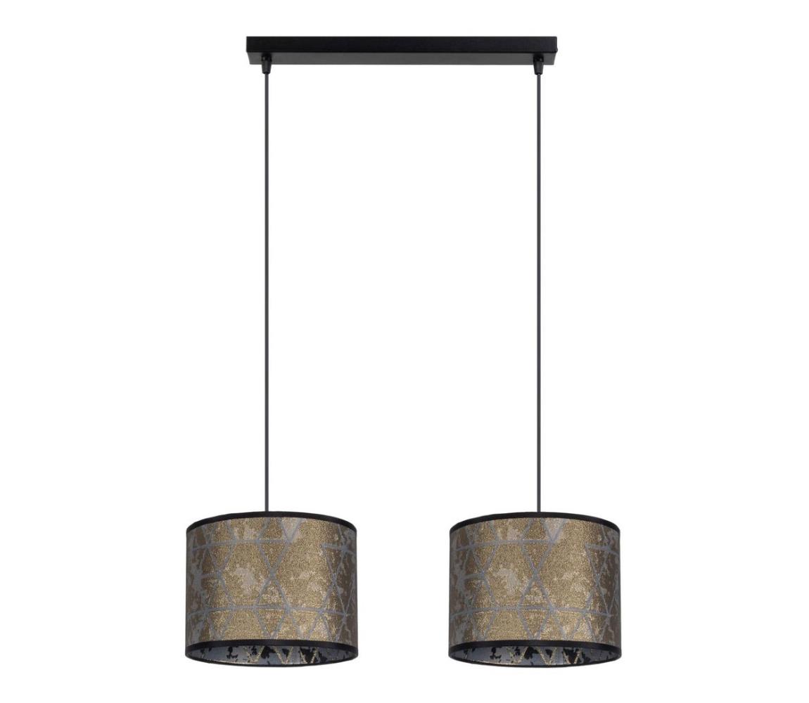 Lustră pe cablu REZO 2xE27/60W/230V aurie