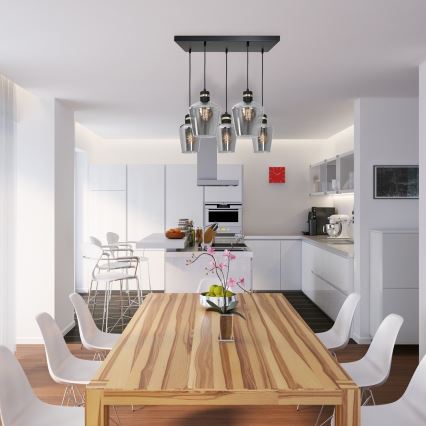 Lustră pe cablu RICHMOND 5xE27/60W/230V