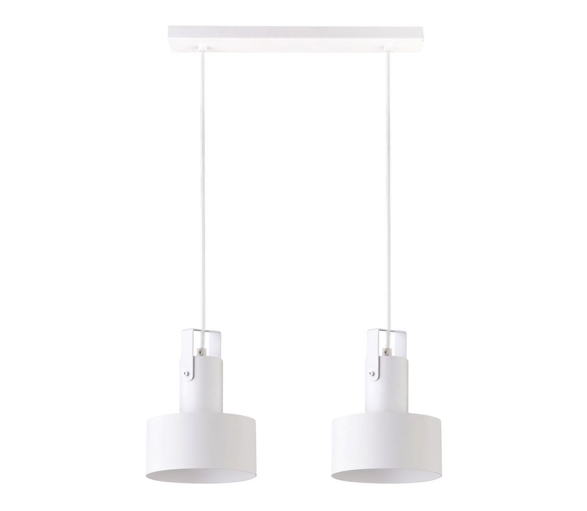 Lustră pe cablu RIF 2xE27/60W/230V alb