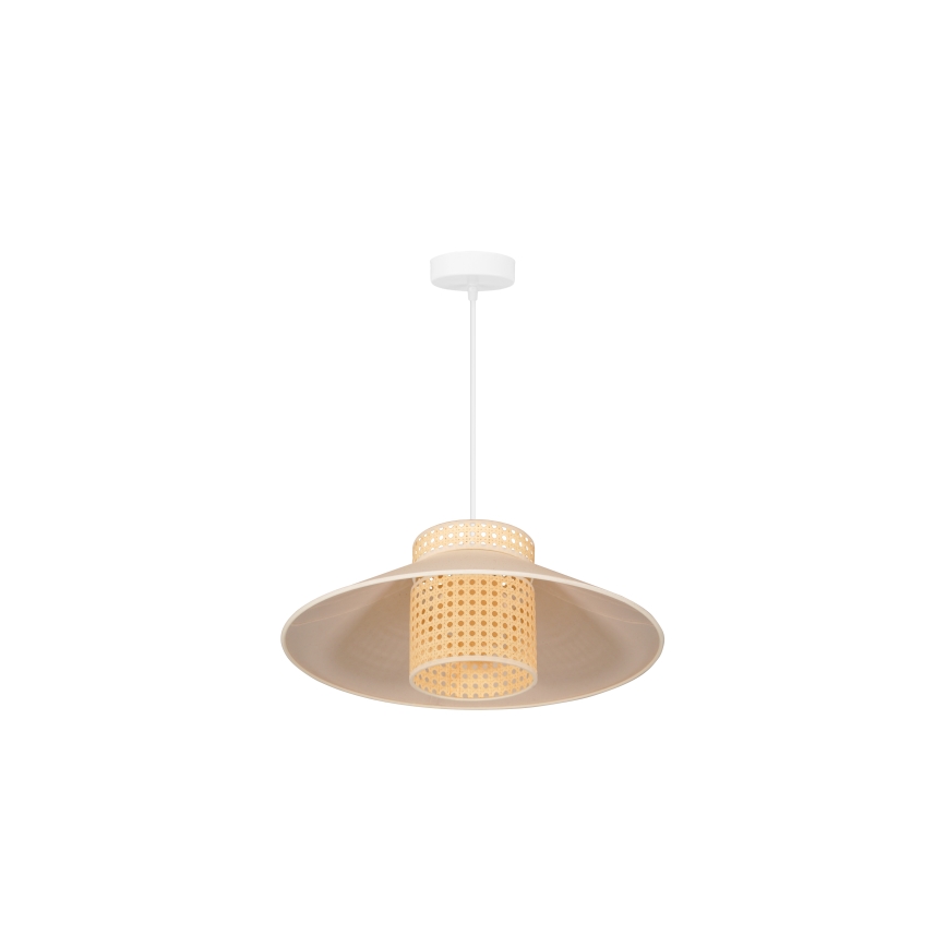 Lustră pe cablu RIO Duolla RATTAN 1xE27/15W/230V d. 45 cm bej/ratan