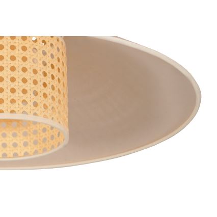 Lustră pe cablu RIO Duolla RATTAN 1xE27/15W/230V d. 45 cm bej/ratan