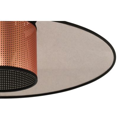 Lustră pe cablu RIO Duolla SHINY 1xE27/15W/230V d. 45 cm negru/cupru