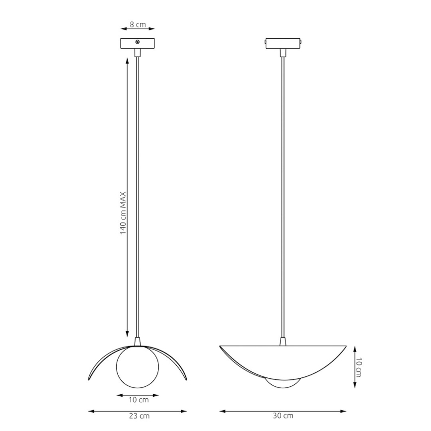 Lustră pe cablu RITUAL 1xG9/8W/230V bej