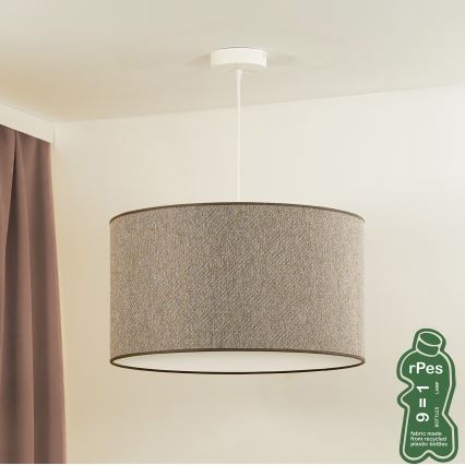 Lustră pe cablu ROLLER ECO Duolla RECYCLING 1xE27/15W/230V d. 45 cm maro