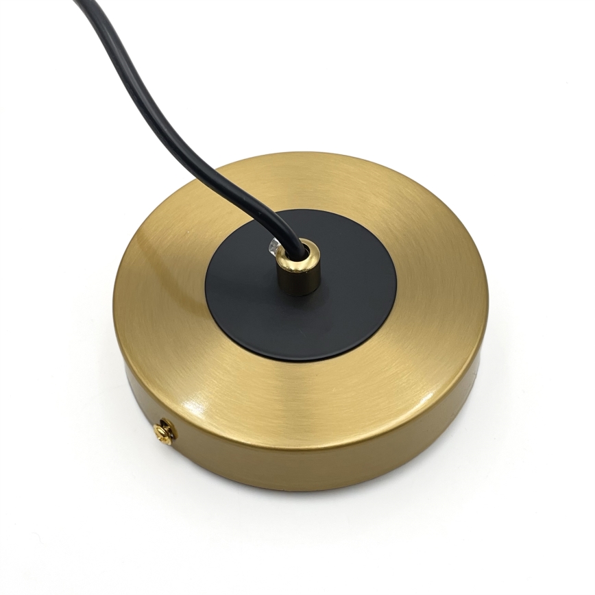 Lustră pe cablu ROLLO 1xE14/5W/230V auriu/bej fumuriu