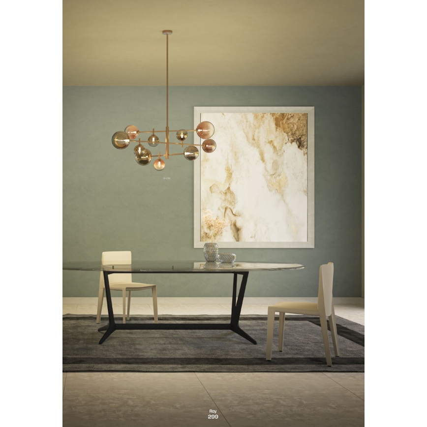 Lustră pe cablu ROY Redo 01-2779 5xG9/10W/230V