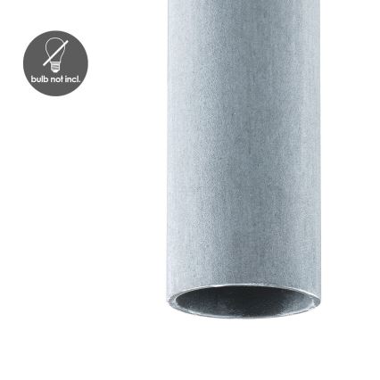 Lustră pe cablu SAGA 1xE27/40W/230V gri