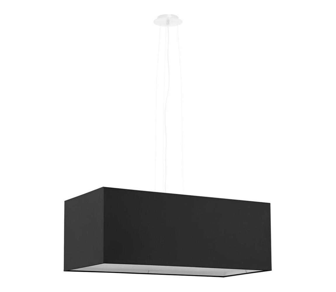 Lustră pe cablu SANTA BIS 3xE27/60W/230V 80 cm neagră  SL.0780