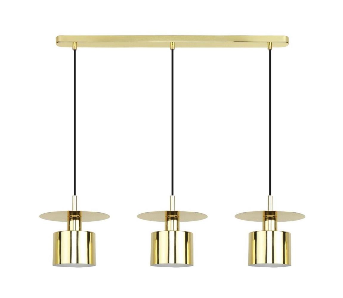 Lustră pe cablu SARDA 3xE27/40W/230V auriu Zuma Line A8183-3A