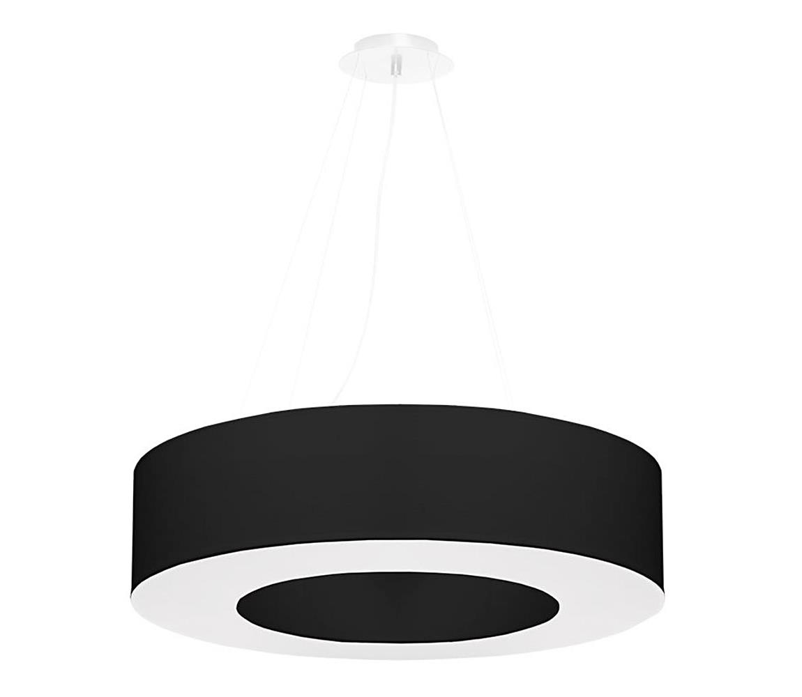 Lustră pe cablu SATURNO 6xE27/60W/230V d. 70 cm neagră  SL.0752