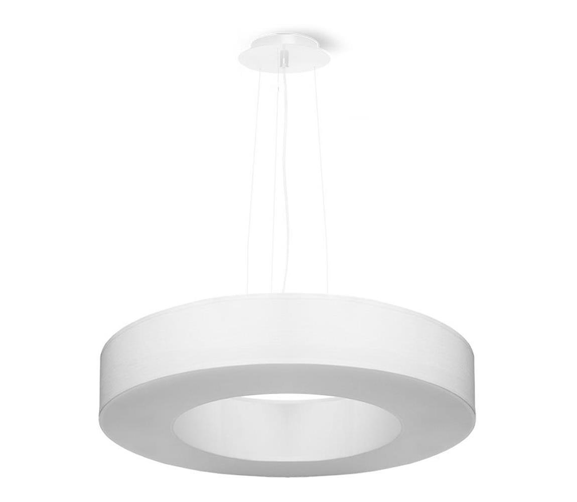 Lustră pe cablu SATURNO SLIM 5xE27/60W/230V d. 50 cm albă  SL.0749
