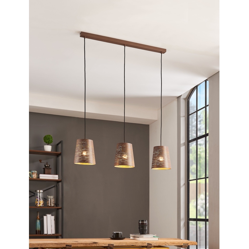 Lustră pe cablu 3xE27/40W/230V Eglo