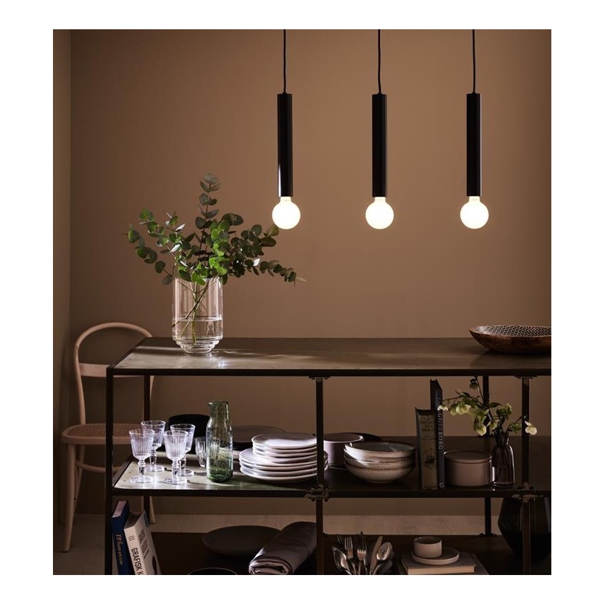 Lustră pe cablu SENCILLO 3xE27/40W/230V neagră Markslöjd 108262