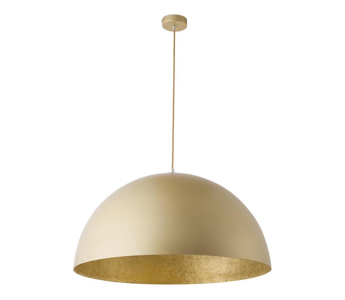 Lustră pe cablu SFERA 1xE27/60W/230V d. 35 cm aurie