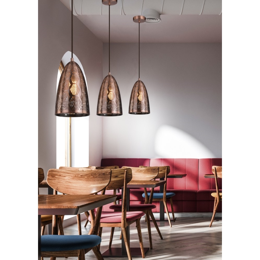 Lustră pe cablu SFINKS 1xE27/60W/230V cupru