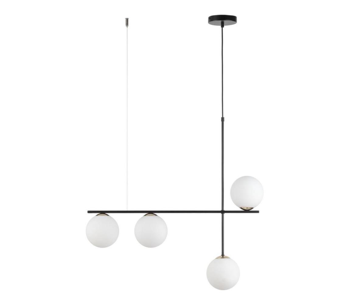 Lustră pe cablu SILIA 4xG9/12W/230V negru