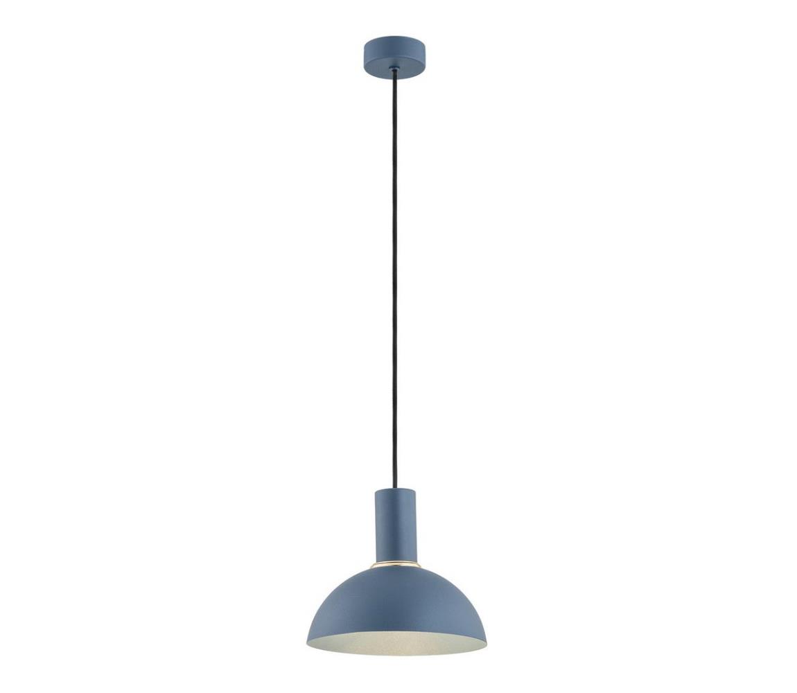 Lustră pe cablu SINES 1xE27/15W/230V d. 22 cm albastră Argon 4221