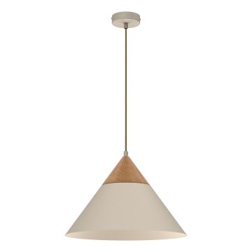 Lustră pe cablu SINGLE 1xE27/15W/230V bej