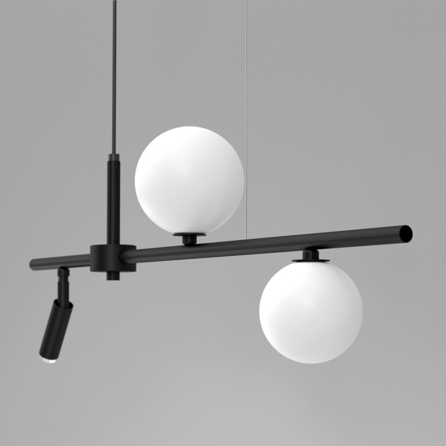 Lustră pe cablu SIRIO 3xG9/25W/230V neagră