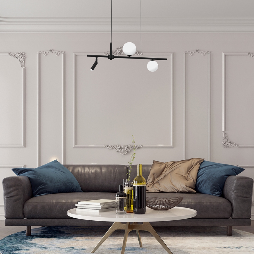 Lustră pe cablu SIRIO 3xG9/25W/230V neagră