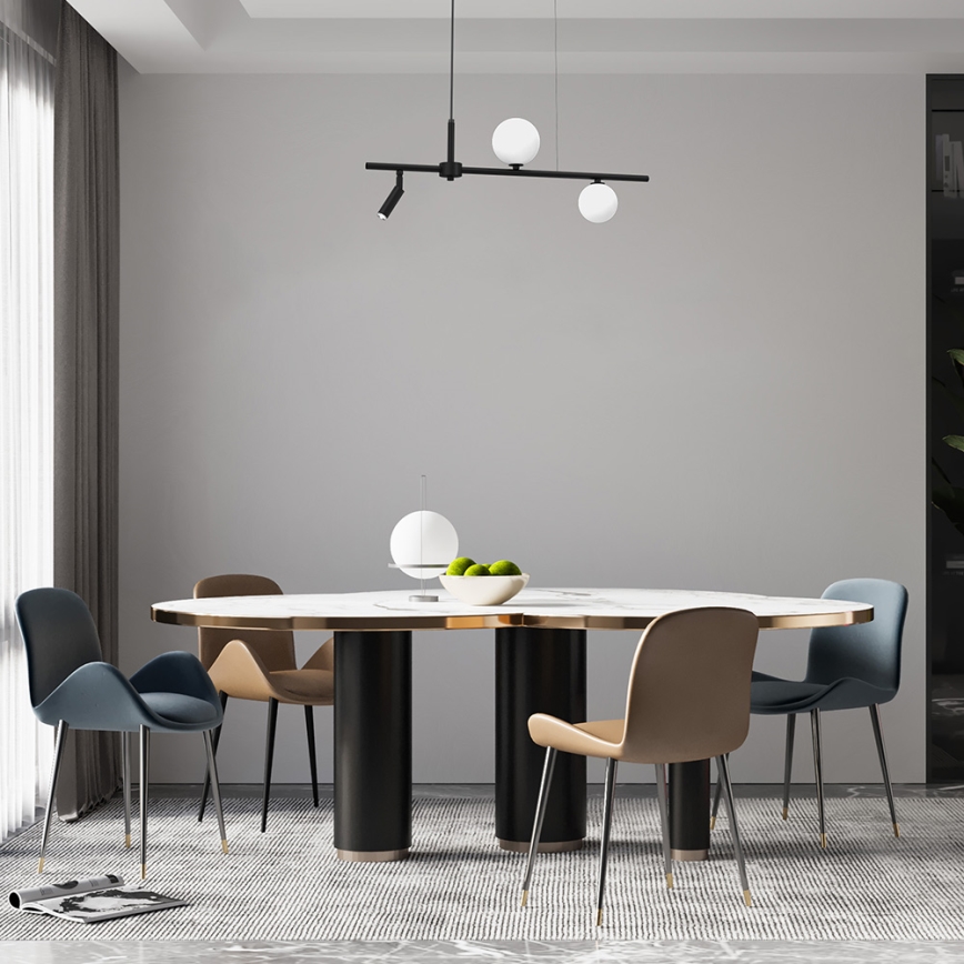 Lustră pe cablu SIRIO 3xG9/25W/230V neagră