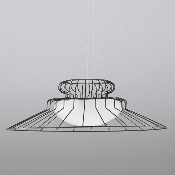 Lustră pe cablu SIRU SUNRISE 1xGX53/10W/230V maro/alb sticlă venețiană