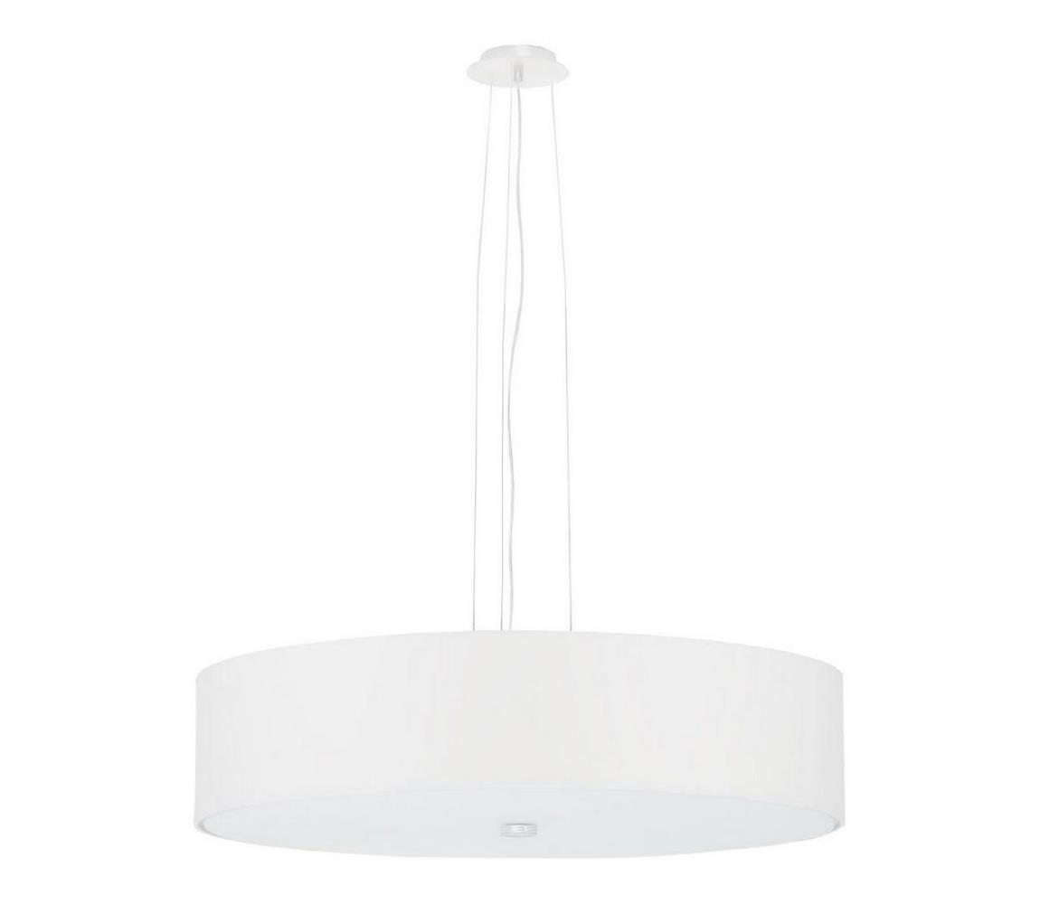 Lustră pe cablu SKALA 5xE27/60W/230V d. 50 cm albă  SL.0757