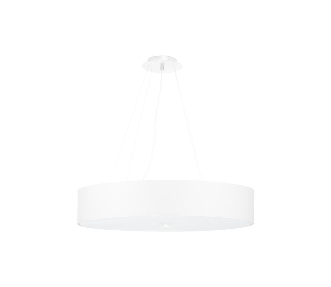 Lustră pe cablu SKALA 6xE27/60W/230V d. 70 cm albă  SL.0801