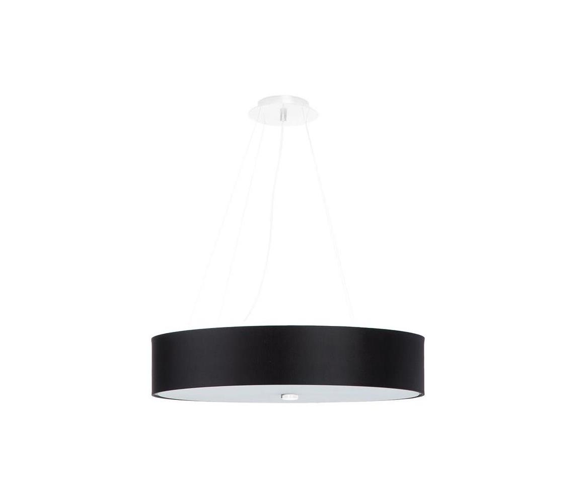 Lustră pe cablu SKALA 6xE27/60W/230V d. 90 cm neagră SL.0806