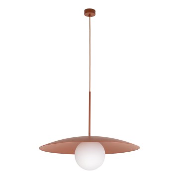 Lustră pe cablu SLATE 1xE27/15W/230V d. 65 cm cărămidă