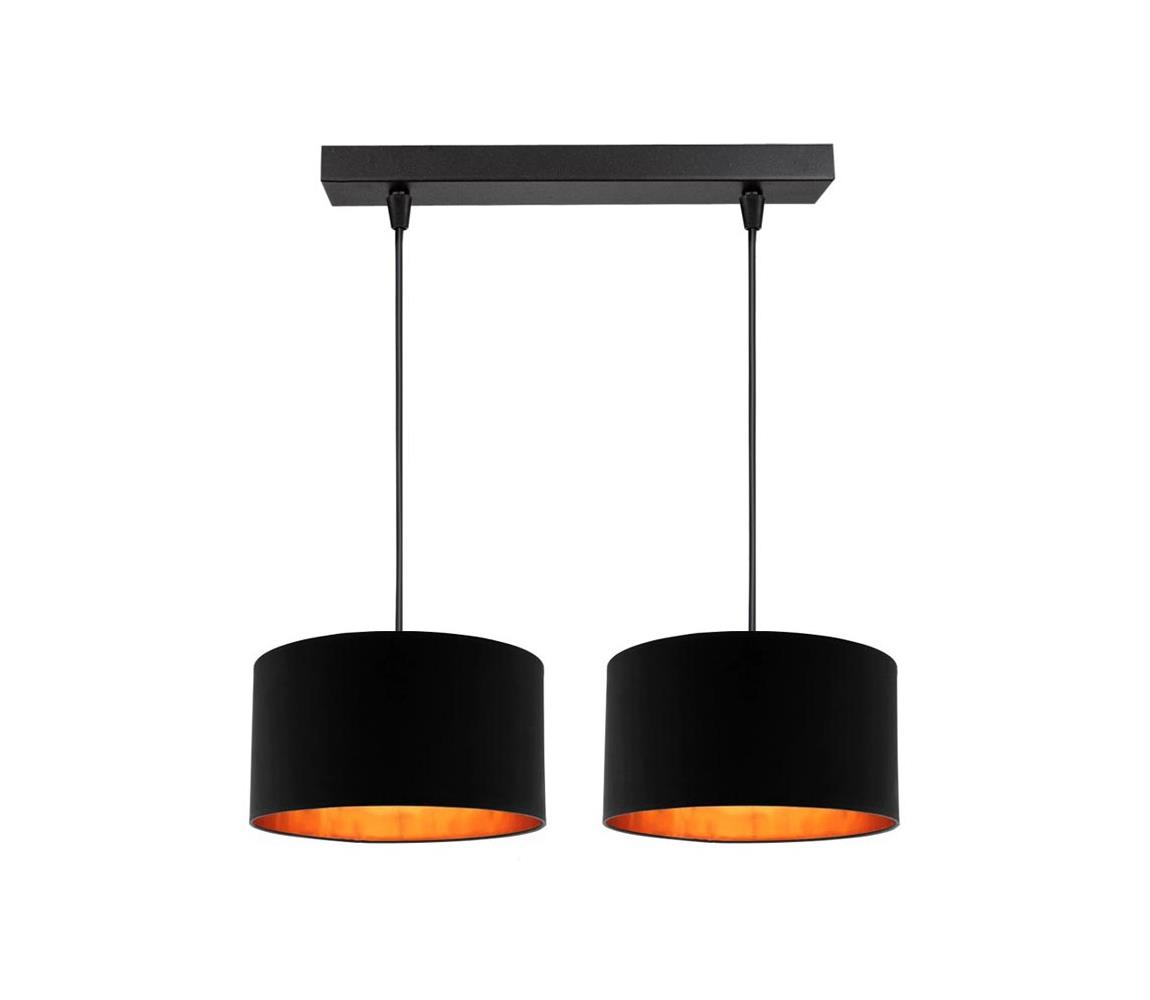 Lustră pe cablu SOFIA 2xE27/60W/230V negru