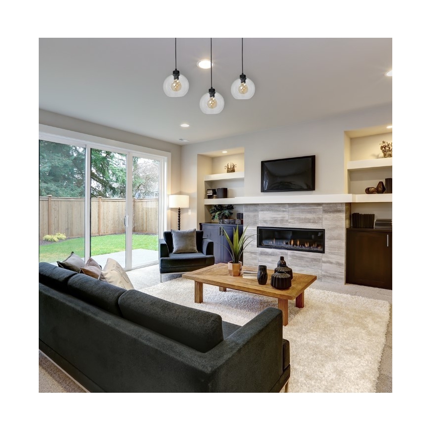 Lustră pe cablu SOFIA 3xE27/60W/230V transparent