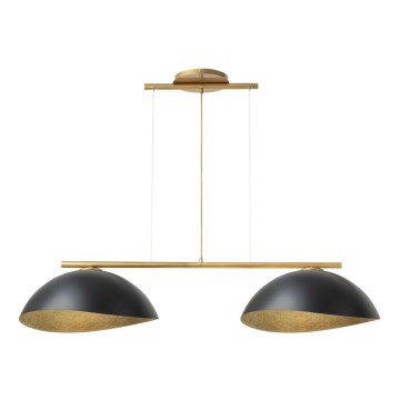 Lustră pe cablu SOLAR 2xE27/60W/230V auriu