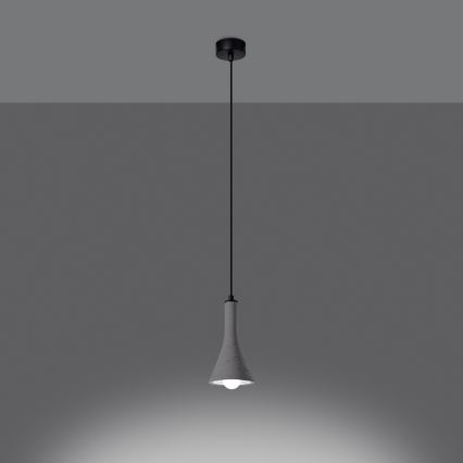 Lustră pe cablu REA 1xE14/12W/230V beton